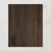 PAPER Rustic Wood Greenery Wedding Save the Date Flyer (Achterkant)