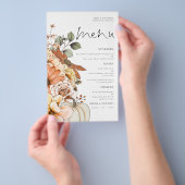 PAPER Rustieke Herfst Bloemen Pompoen Bruiloft Men Flyer (Hand)