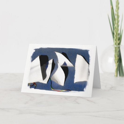 " Paper Sails " Wenskaart Kaart (Voorkant)
