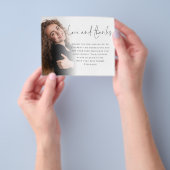 PAPER Script 6 Photo Afstuderen Love Bedankt Flyer (Hand)