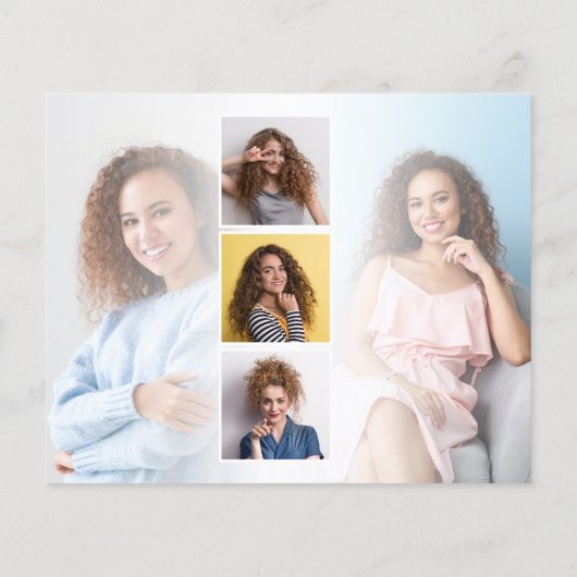 PAPER Script 6 Photo Afstuderen Love Bedankt Flyer (Achterkant)