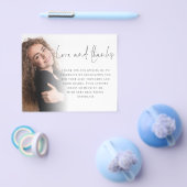 PAPER Script 6 Photo Afstuderen Love Bedankt Flyer (Enkel)