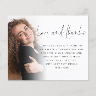 PAPER Script 6 Photo Afstuderen Love Bedankt Flyer