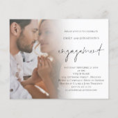 PAPER Script Photo QR Code Verloving Invitation Flyer (Voorkant)