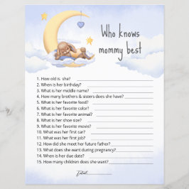 Paper Shee spel met een schattig slapen pluche bun