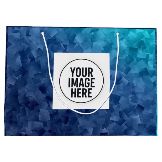 Paper Shopping Bag with Replaceable Image Groot Cadeauzakje (Achterkant)