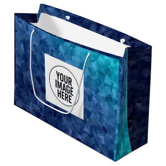 Paper Shopping Bag with Replaceable Image Groot Cadeauzakje (Voorkant Gekanteld)