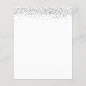 PAPER Silver Glitter 21ste partij nodigt uit Flyer (Achterkant)