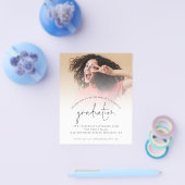 PAPER Simple Photo Afstuderen 2022 Party Invite Flyer (Enkel)