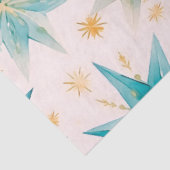 Paper Snowflakes Stars Blauw Roze Goud Kerstmis Tissuepapier (Detail)