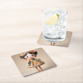 Paper Speelgoed Girl Doll Onderzetter Set (Insitu)