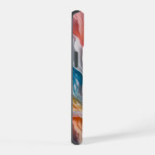 Paper Splash Vivid Gradient op wit iPhone 15 Case (Rechterkant)