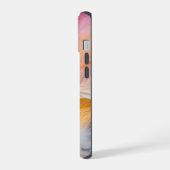Paper Splash Vivid Gradient op wit iPhone 15 Case (Linkerkant)