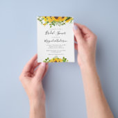 PAPER Sunflower Vrijgezellenfeest Brunch Invitatio Flyer (Hand)