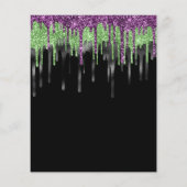 PAPER | Verschrikkelijke Nacht Glitter Drip Hallow Flyer (Achterkant)