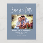 PAPER Vetdatum Foto bruiloft Opslaan datum Flyer (Achterkant)