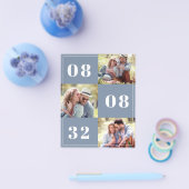 PAPER Vetdatum Foto bruiloft Opslaan datum Flyer (Enkel)