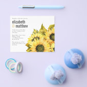 PAPER Weddenschap | Rustige zonnebloem Flyer (Enkel)