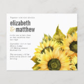 PAPER Weddenschap | Rustige zonnebloem Flyer (Voorkant)