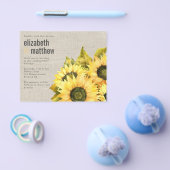 PAPER Weddenschap | Rustige zonnebloempauze Flyer (Enkel)