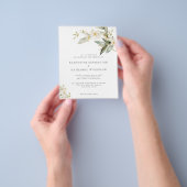 PAPER Wildflower Greenery Wedding Invitation Flyer (Hand)