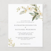 PAPER Wildflower Greenery Wedding Invitation Flyer (Voorkant)