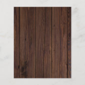 PAPER Wood String Lights Lace Wedding Rehearings Flyer (Achterkant)