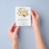 PAPER Woodland Eucalyptus Baby shower Invitation Flyer (Hand)