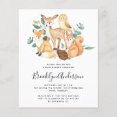 PAPER Woodland Eucalyptus Baby shower Invitation Flyer (Voorkant)