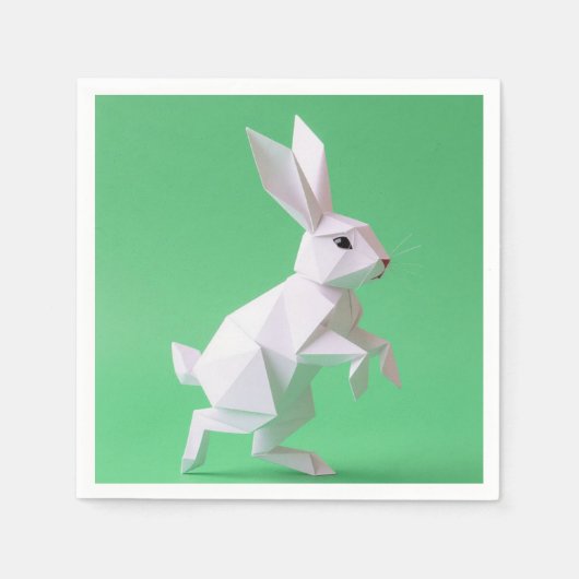 Paper work of rabbit in green world servet (Voorkant)