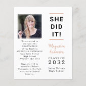 PAPER ze deed het Foto Afstuderen kondiging Flyer (Achterkant)