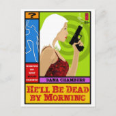 Paperback-Briefkaart: Hij zal morgenochtend dood z Briefkaart (Voorkant)