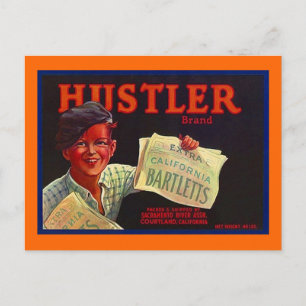  Paperboy Hustler CA Briefkaarten voor fruitkratte