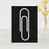 Paperclip, Grappig, Grappen, Sarcasme  Kaart (Gele Bloem)