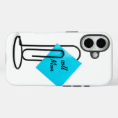 Paperclip met herinneringsnotitie Case-Mate iPhone case (Achterkant (horizontaal))