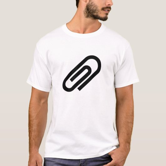 Paperclip Pictogram T-Shirt (Voorkant)