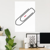 Paperclip Poster (Thuiskantoor)