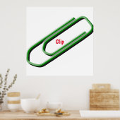 Paperclip Poster (Keuken)