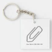 Paperclip Sleutelhanger (voorkant)