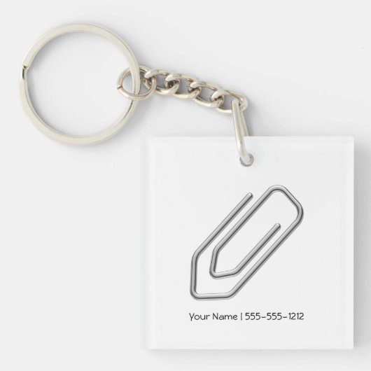 Paperclip Sleutelhanger (voorkant)