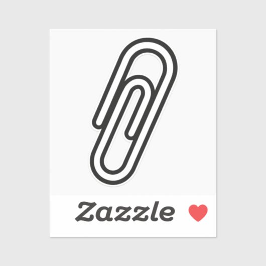 Paperclip Sticker – Symbol of Solidarity (Vel)
