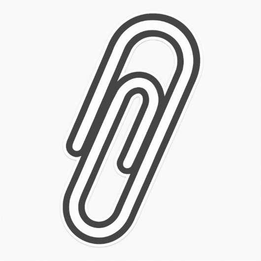Paperclip Sticker – Symbol of Solidarity (Voorkant)