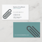 PAPERCLIP-Visitekaartje Visitekaartje (Voorkant / Achterkant)