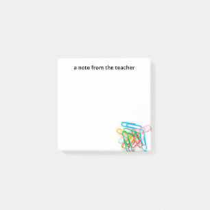 Paperclips A.N.B. van de leraar Post-it® Notes