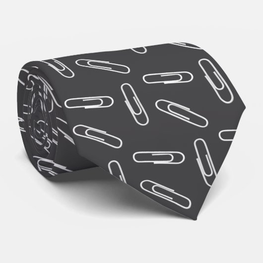 Paperclips Herenkraag Stropdas (Opgerold)