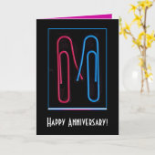 paperclipverjaardag kaart (Gele Bloem)