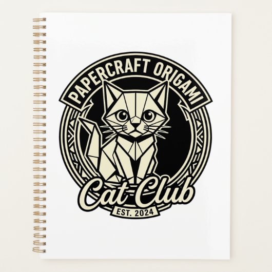 Papercraft Origami Kat Grappige Kat Grafisch - Pap Planner (Voorkant)