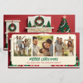 Papercraft Paper Quilling Christmas Kaart Foto (Voorkant / Achterkant)