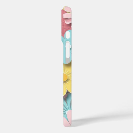 Papercut bloemen Case-Mate iPhone case (Achterkant / Links)