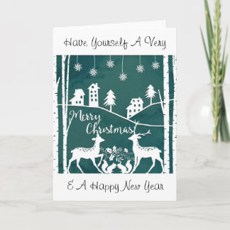 Papercut Christmas Kaart